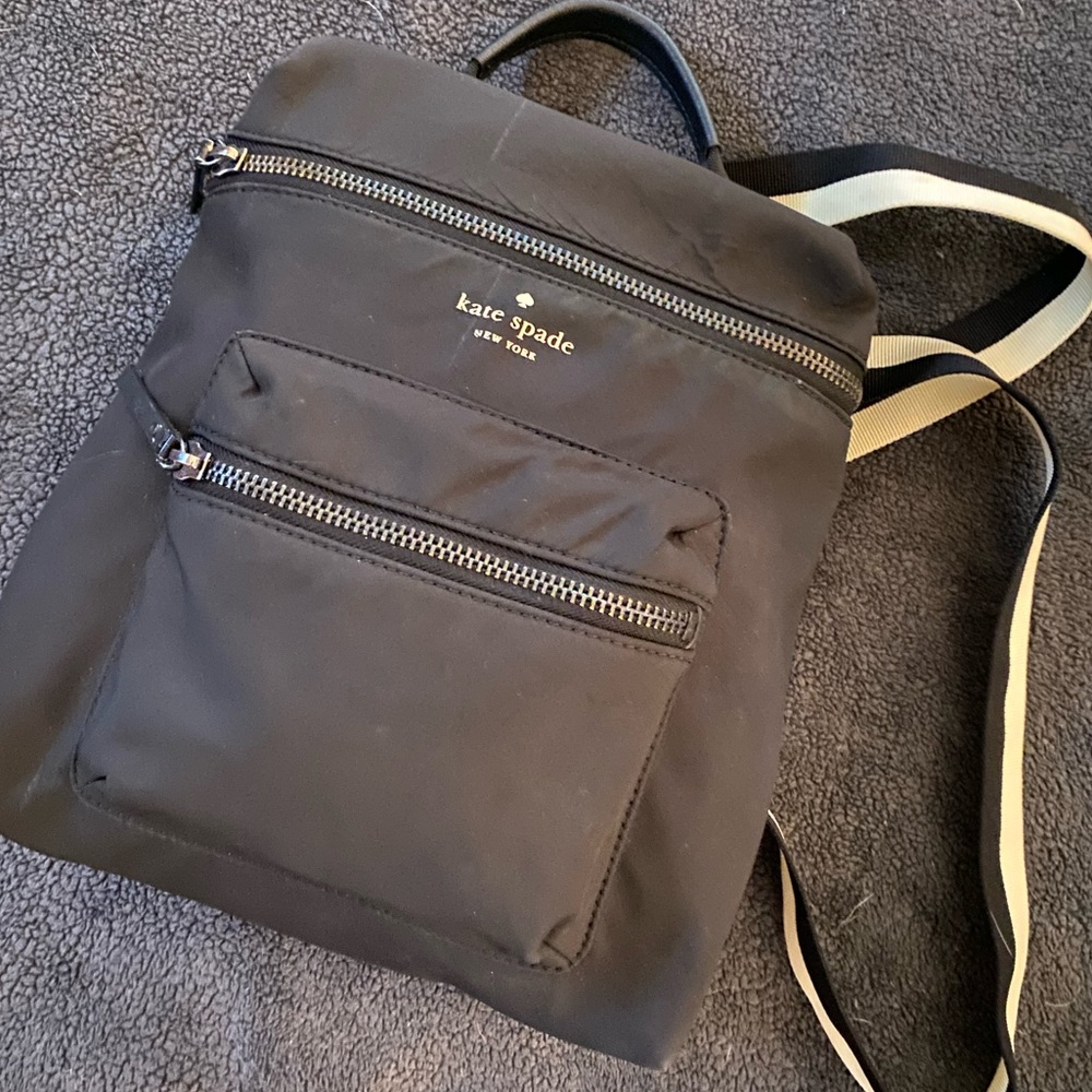 Black Kate Soade That’s the Spirit convertible backpack crossbody